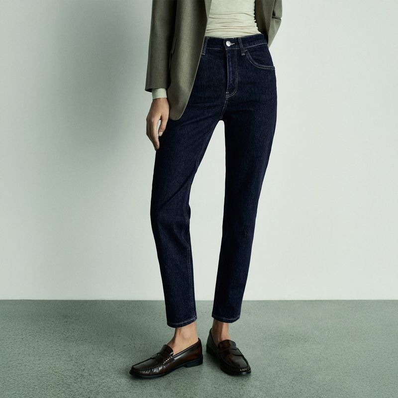 MANGO - Jean Mom Algodón Mujer Mango