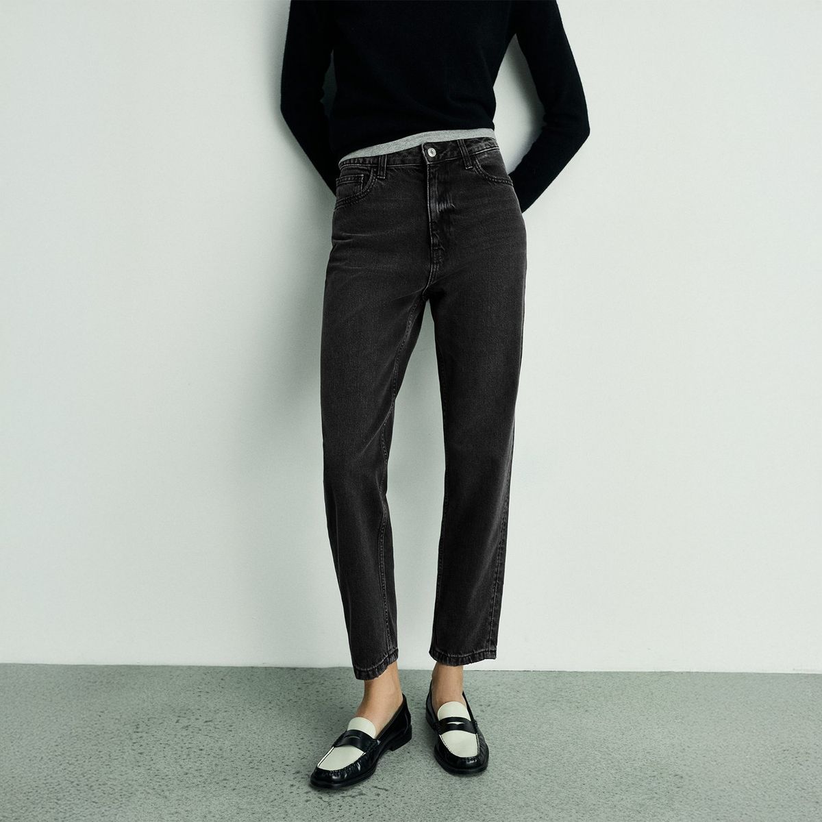 MANGO - Jean Mom Tiro Alto Mujer Mango