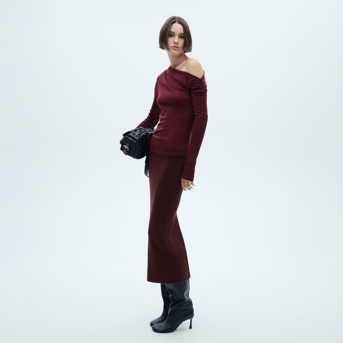 MANGO - Polo Manga Larga Casual Mujer Mango