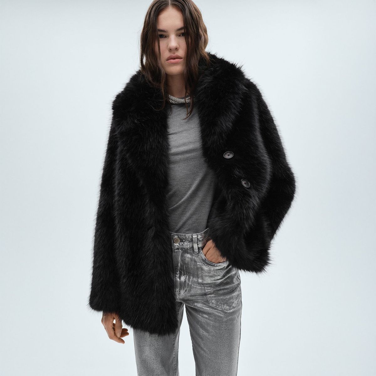 MANGO - Abrigo Casual Mujer Mango