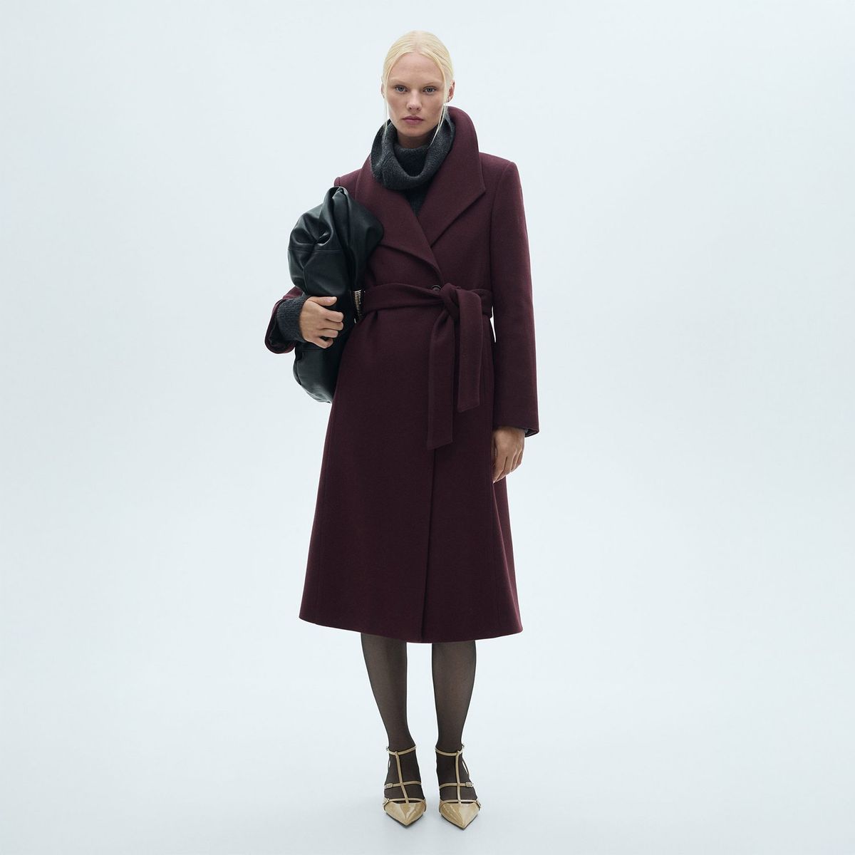 MANGO - Abrigo Casual Mujer Mango