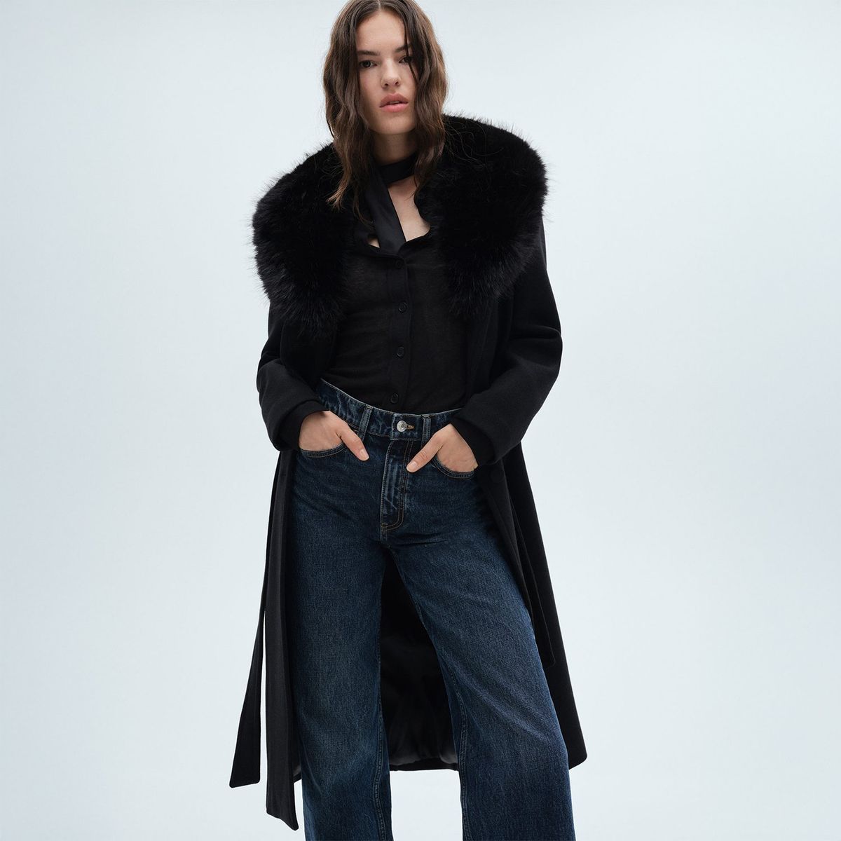 MANGO - Abrigo Casual Mujer Mango