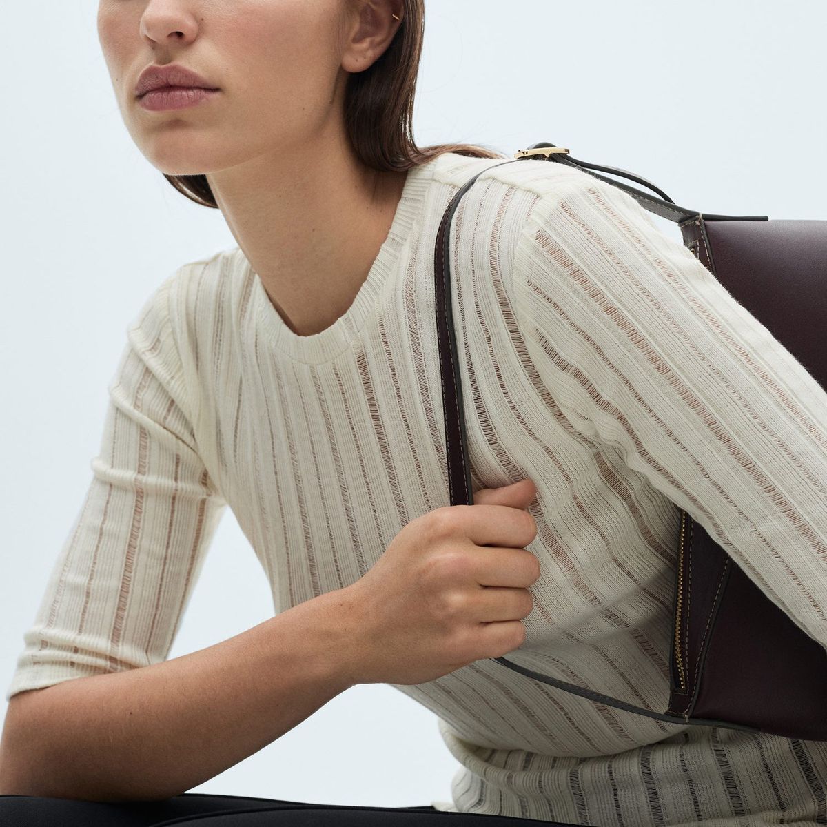 MANGO - Polo Manga Larga Casual Mujer Mango