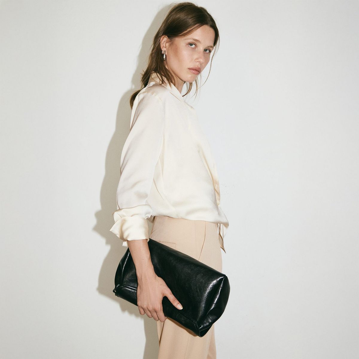 MANGO - Blusa Manga Larga Mujer Mango