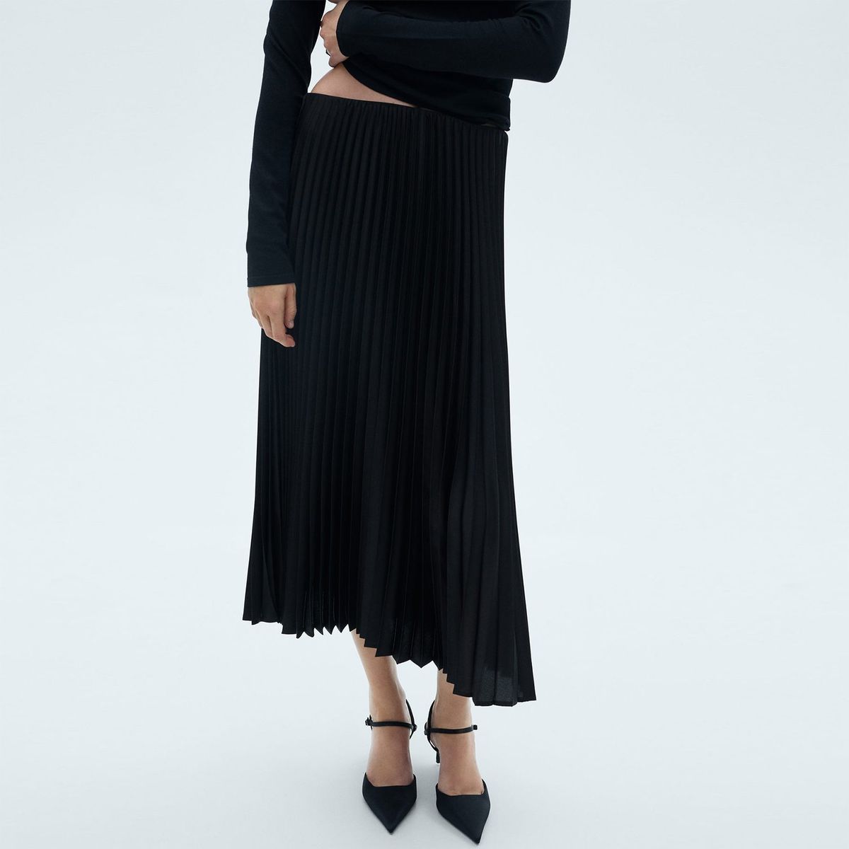 MANGO - Falda Larga Casual Mujer Mango