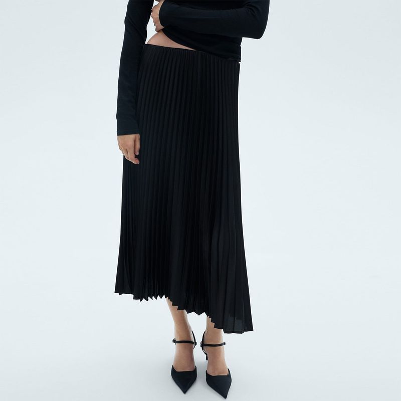 MANGO - Falda Larga Casual Mujer Mango