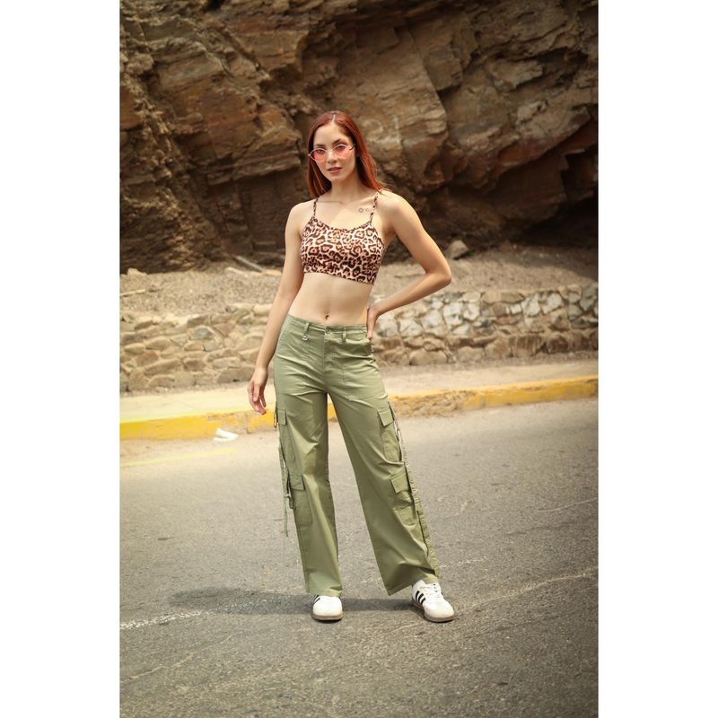 KANSAS - Pantalón Palazzo Tiro Alto Mujer Kansas