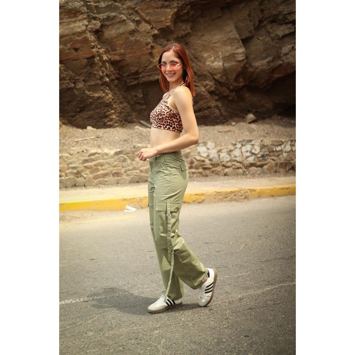 KANSAS - Pantalón Palazzo Tiro Alto Mujer Kansas