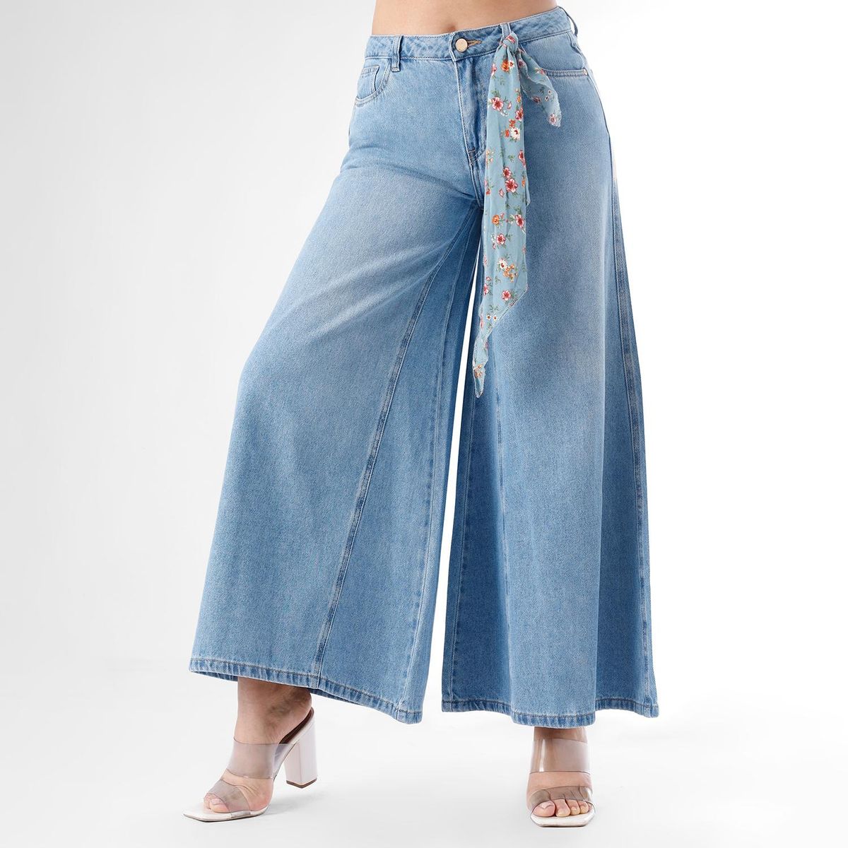 KANSAS - Jean Mega Wide Algodón Mujer Kansas