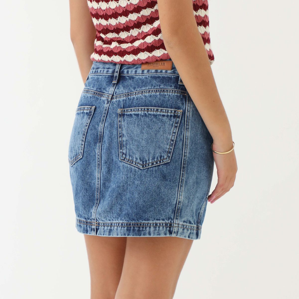 DENIMLAB - Falda Corta Algodón Mujer Denimlab