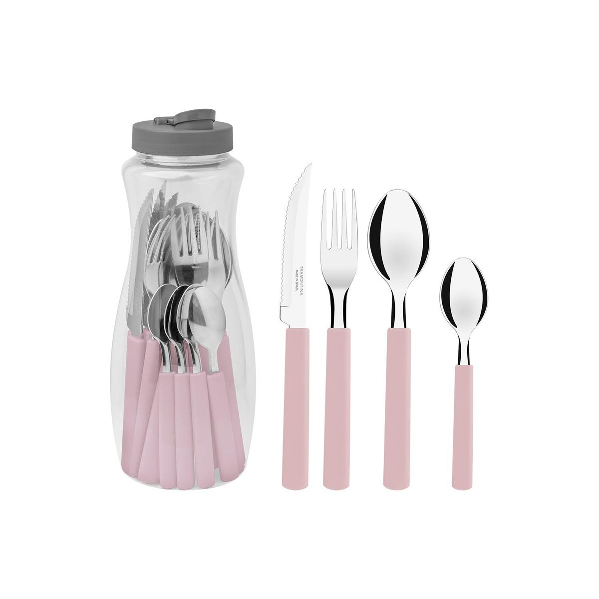 TRAMONTINA - Juego De Cubiertos Gamboa Ros