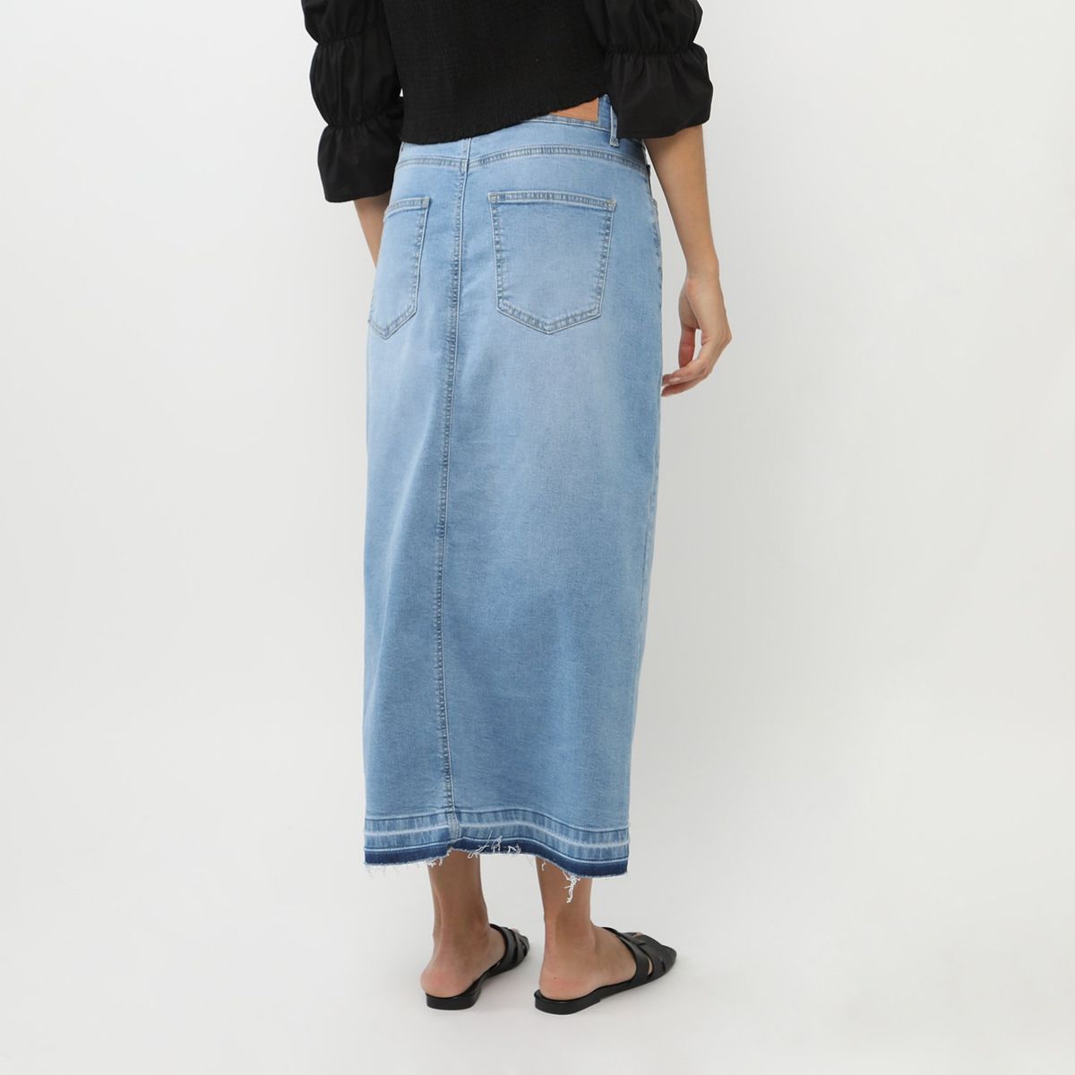 BASEMENT - Falda Larga Algodón Mujer Basement