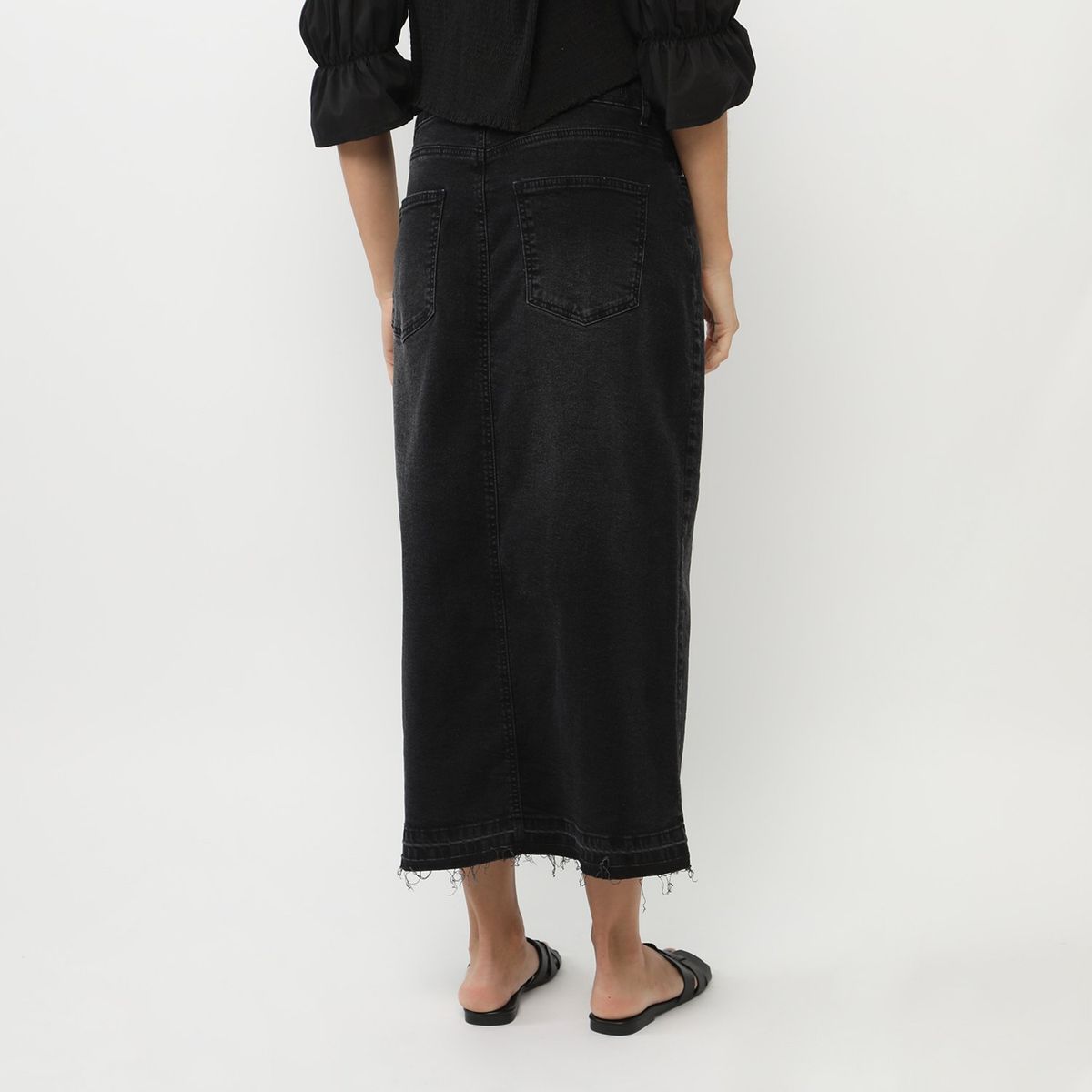 BASEMENT - Falda Larga Algodón Mujer Basement