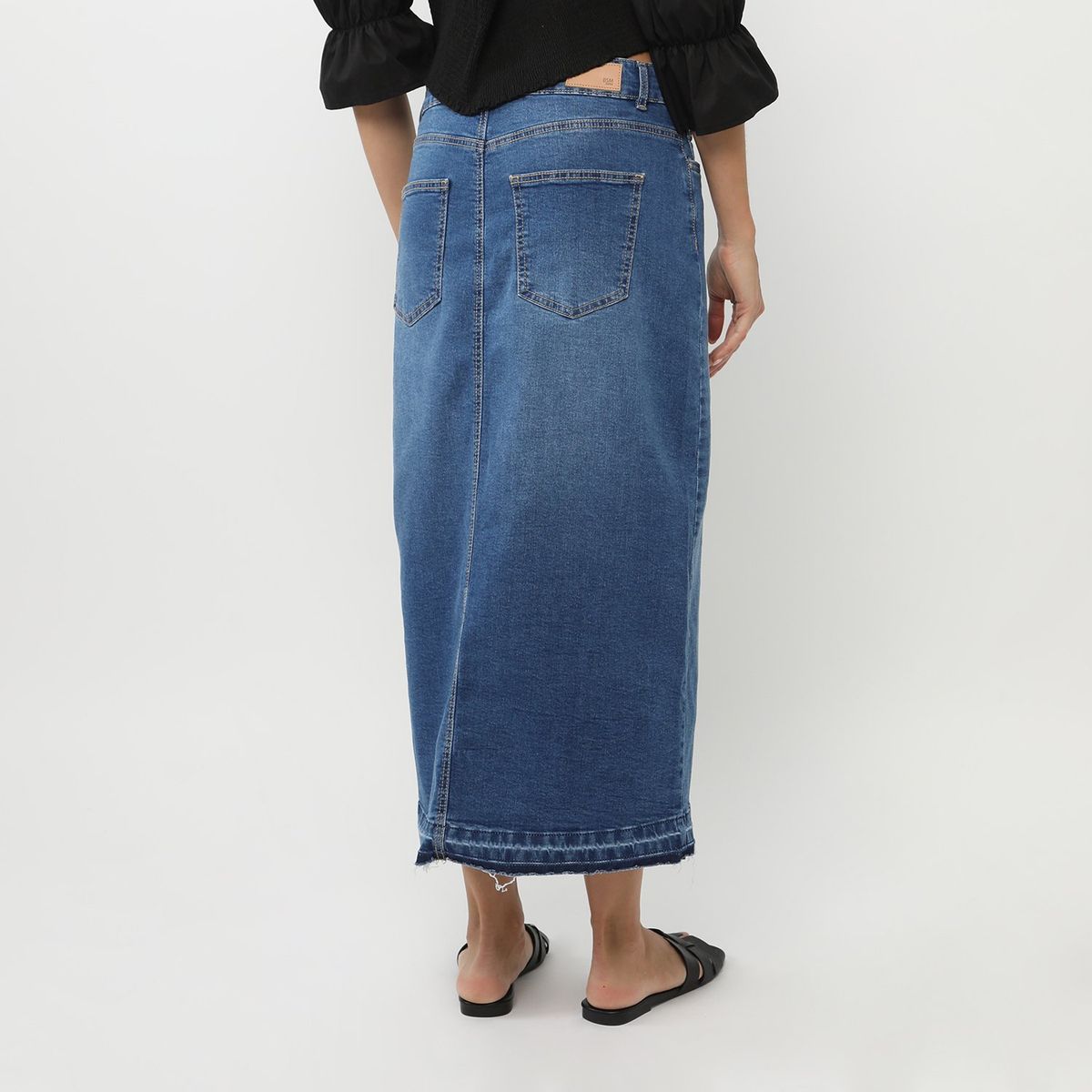 BASEMENT - Falda Larga Algodón Mujer Basement