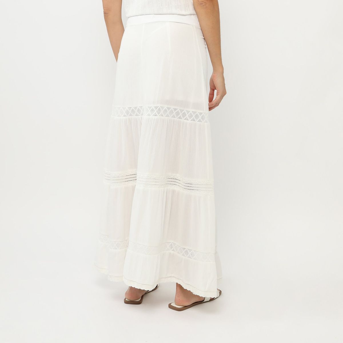 BASEMENT - Falda Larga 100% Algodón Mujer Basement