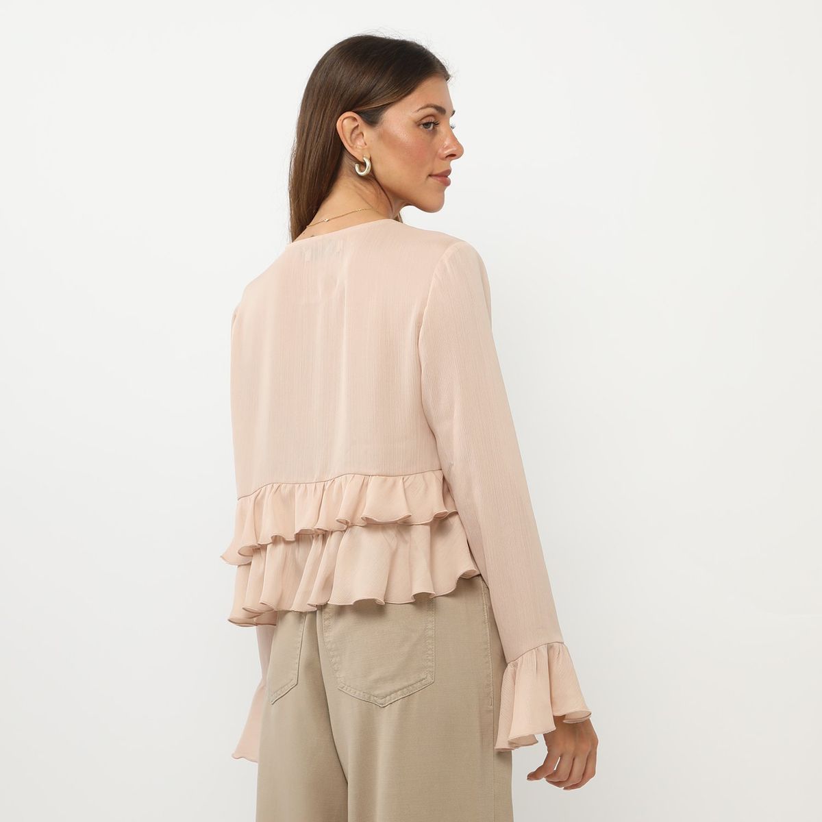 BASEMENT - Top Manga Larga Casual Mujer Basement