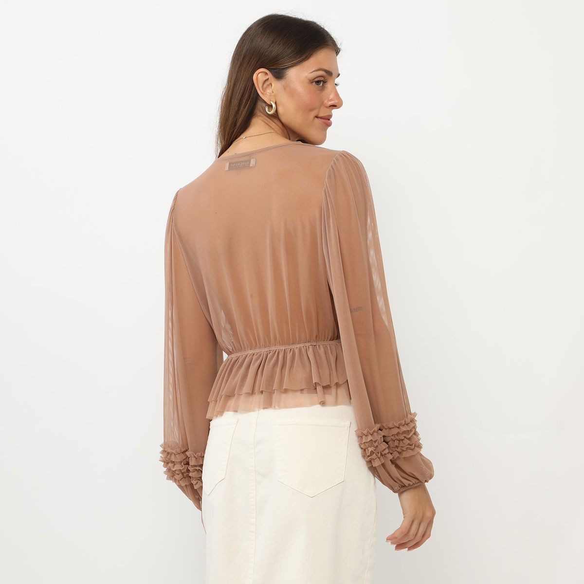 BASEMENT - Blusa Manga Larga Casual Mujer Basement