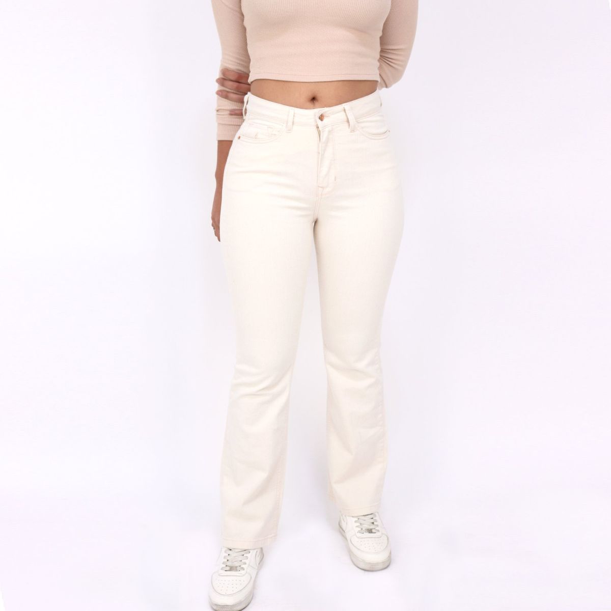 KAYRA POBLET - Jean Flare Tiro Alto Mujer Kayra Poblet