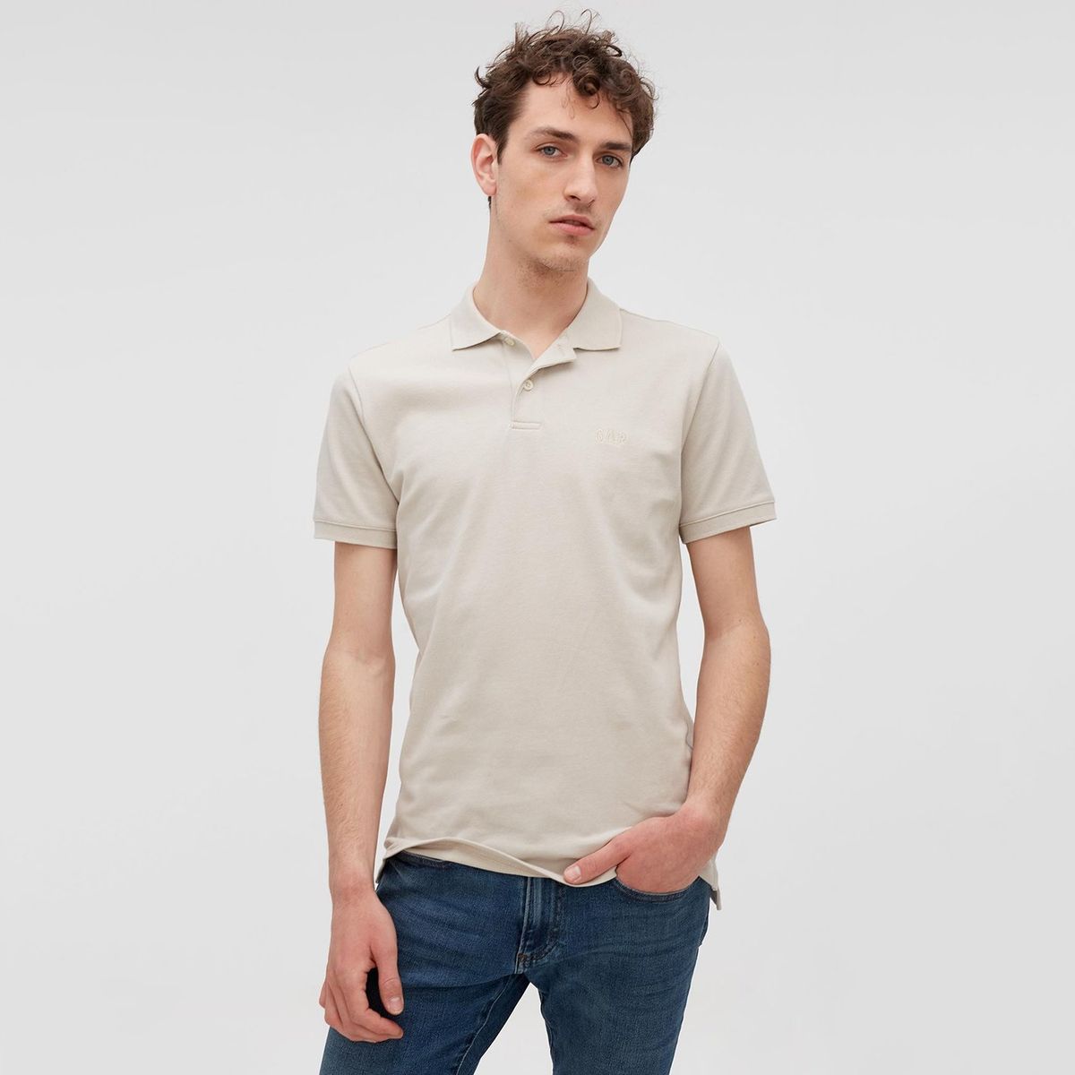 GAP - Polo Manga Corta Algodón Hombre Gap