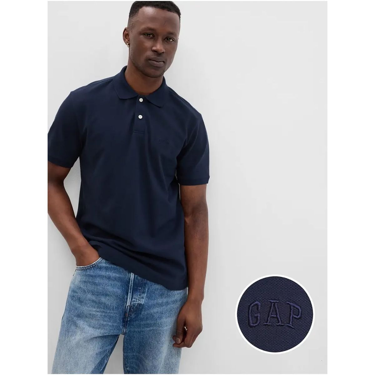 GAP - Polo Manga Corta Algodón Hombre Gap