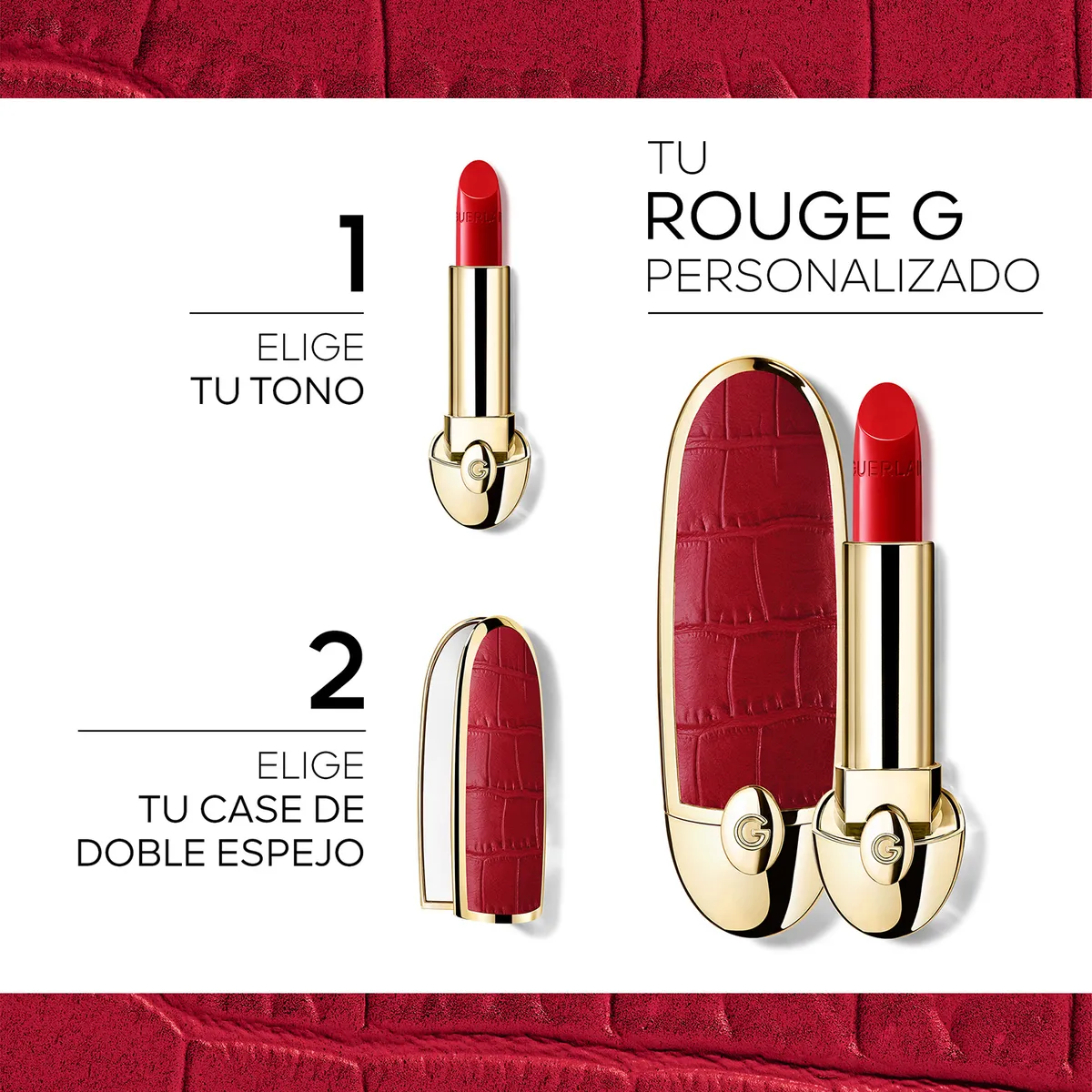 GUERLAIN - Rouge G Recarga Barra de labios de tratamiento personalizable