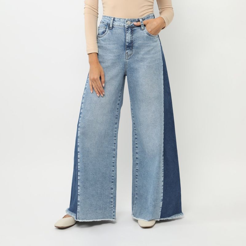 BASEMENT - Jean Palazzo 100% Algodón Mujer Basement