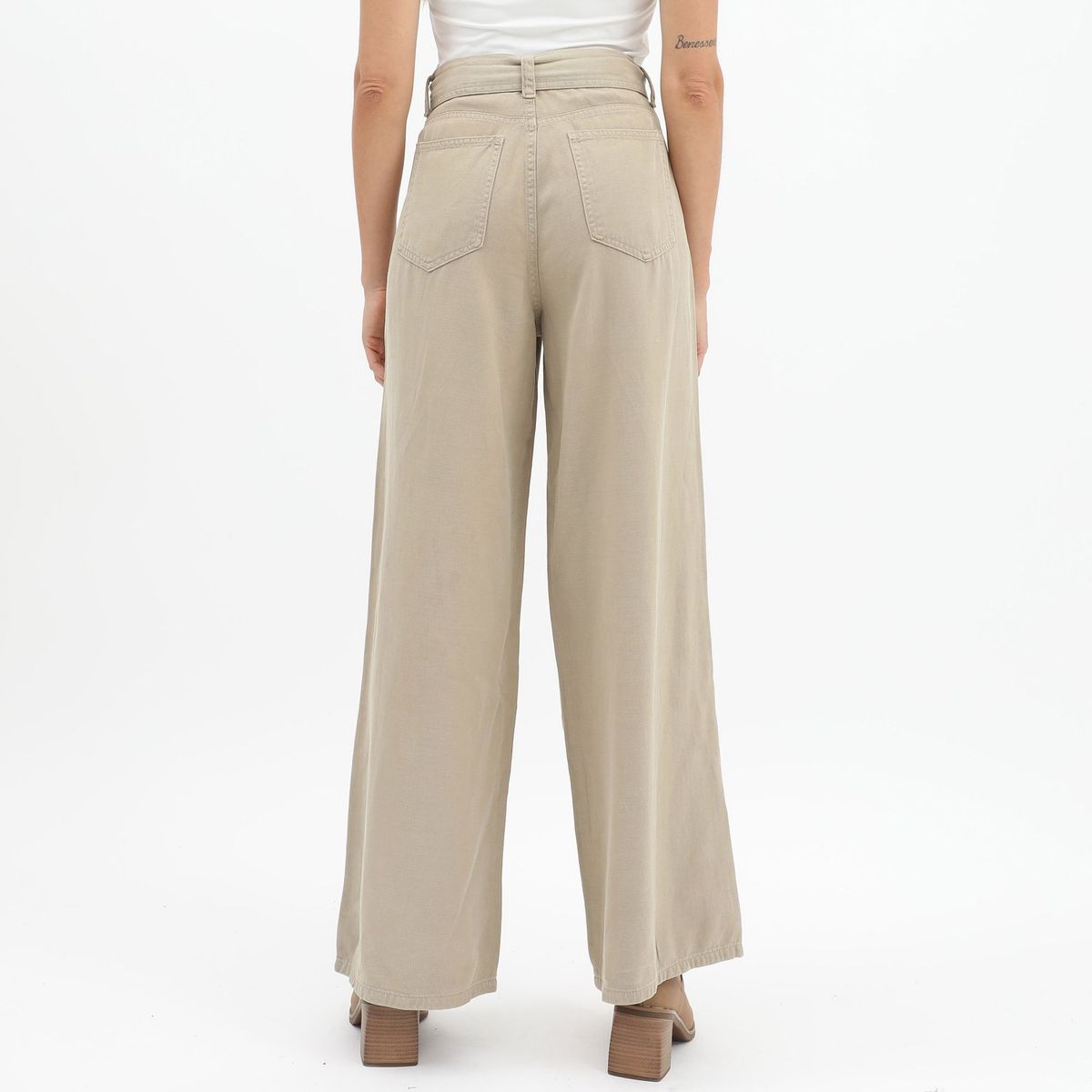 BASEMENT - Pantalón Palazzo Casual Mujer Basement