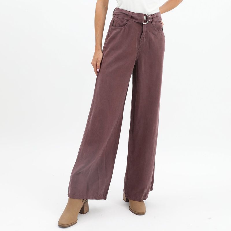 BASEMENT - Pantalón Palazzo Casual Mujer Basement