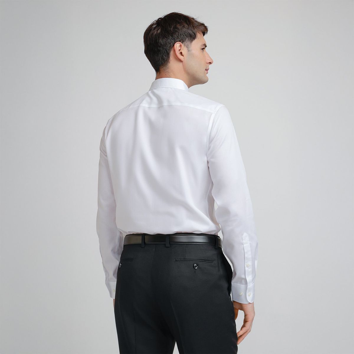 PERRY ELLIS - Camisa Manga Larga Slim Fit 100% Algodón Hombre Perry Ellis 