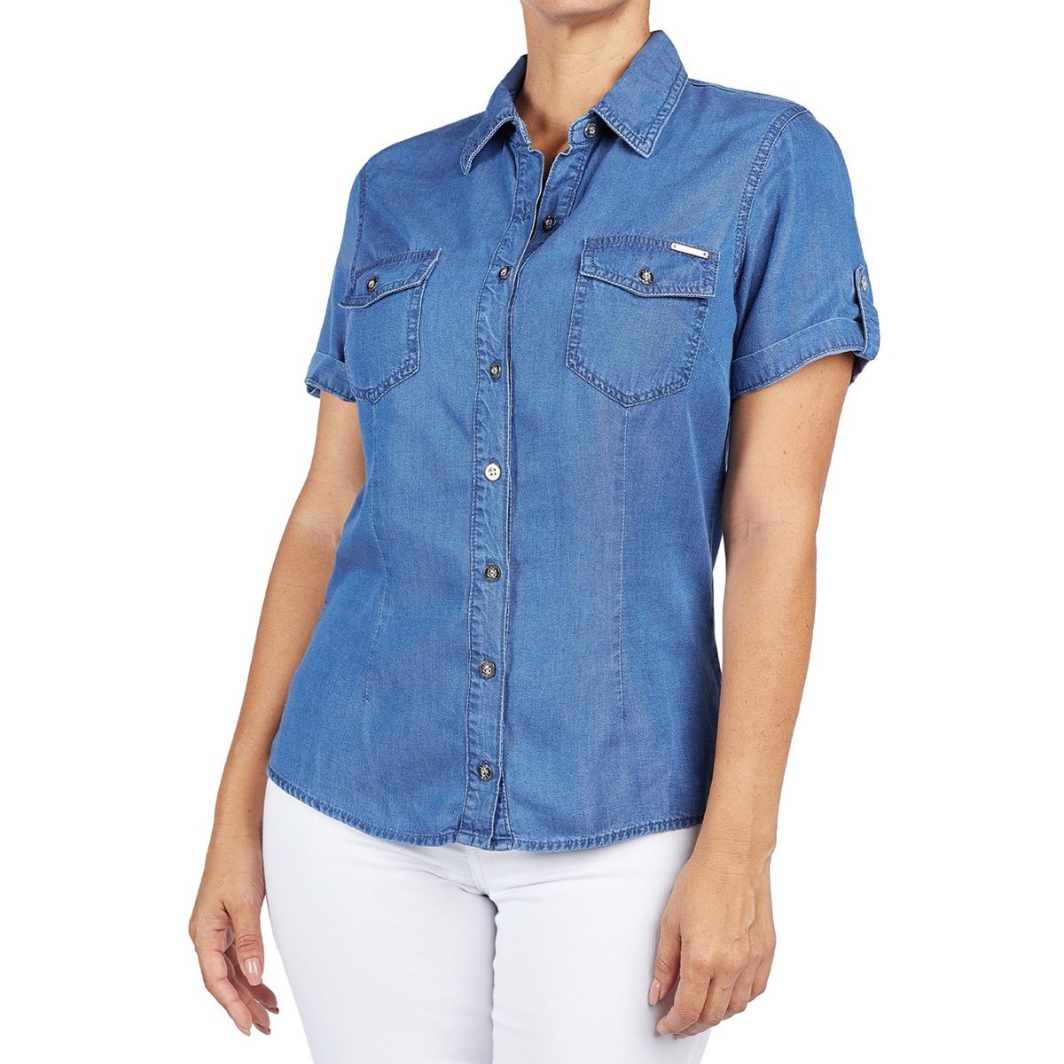 VRP BY VIVIANA RIVAS PLATA - Blusa Manga Corta Casual Mujer Vrp By Viviana Rivas Plata