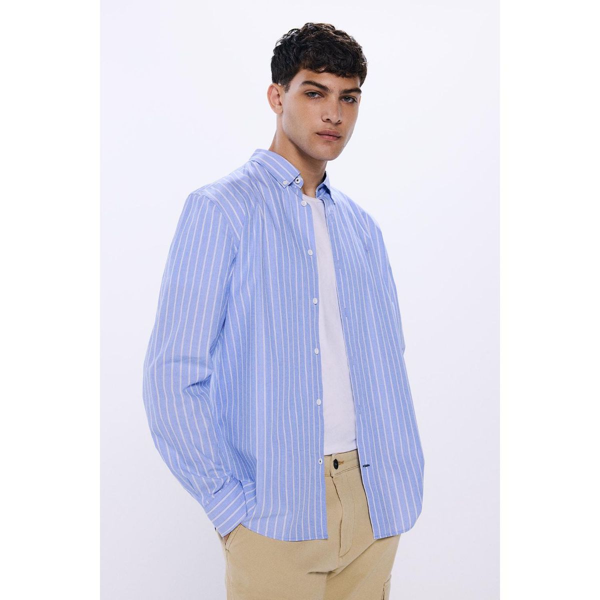 SPRINGFIELD - Camisa Manga Larga 100% Algodón Hombre Springfield