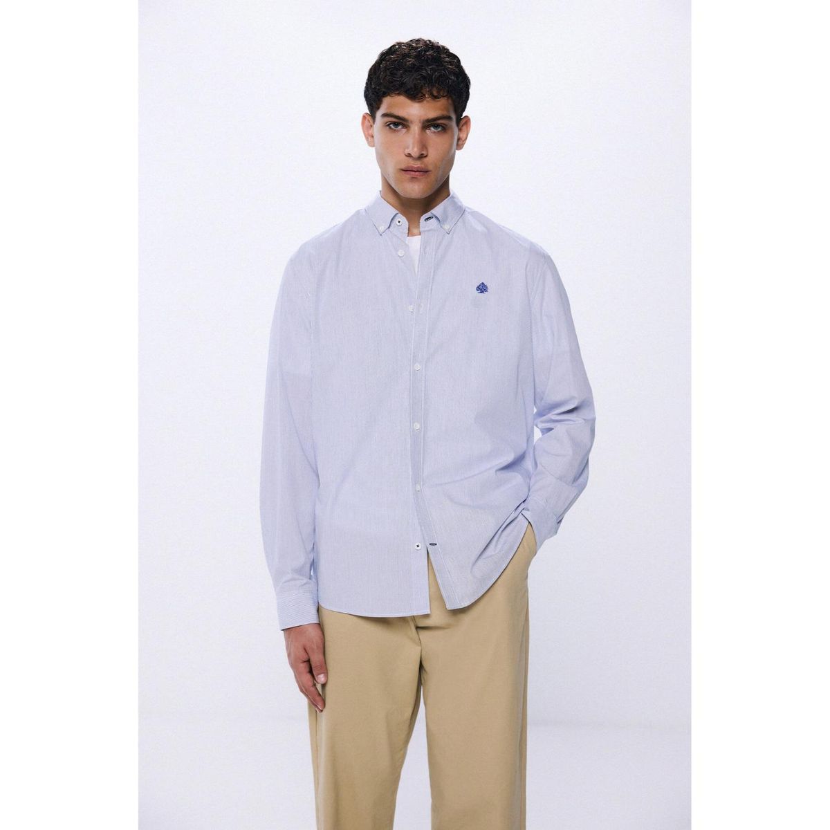 SPRINGFIELD - Camisa Manga Larga 100% Algodón Hombre Springfield