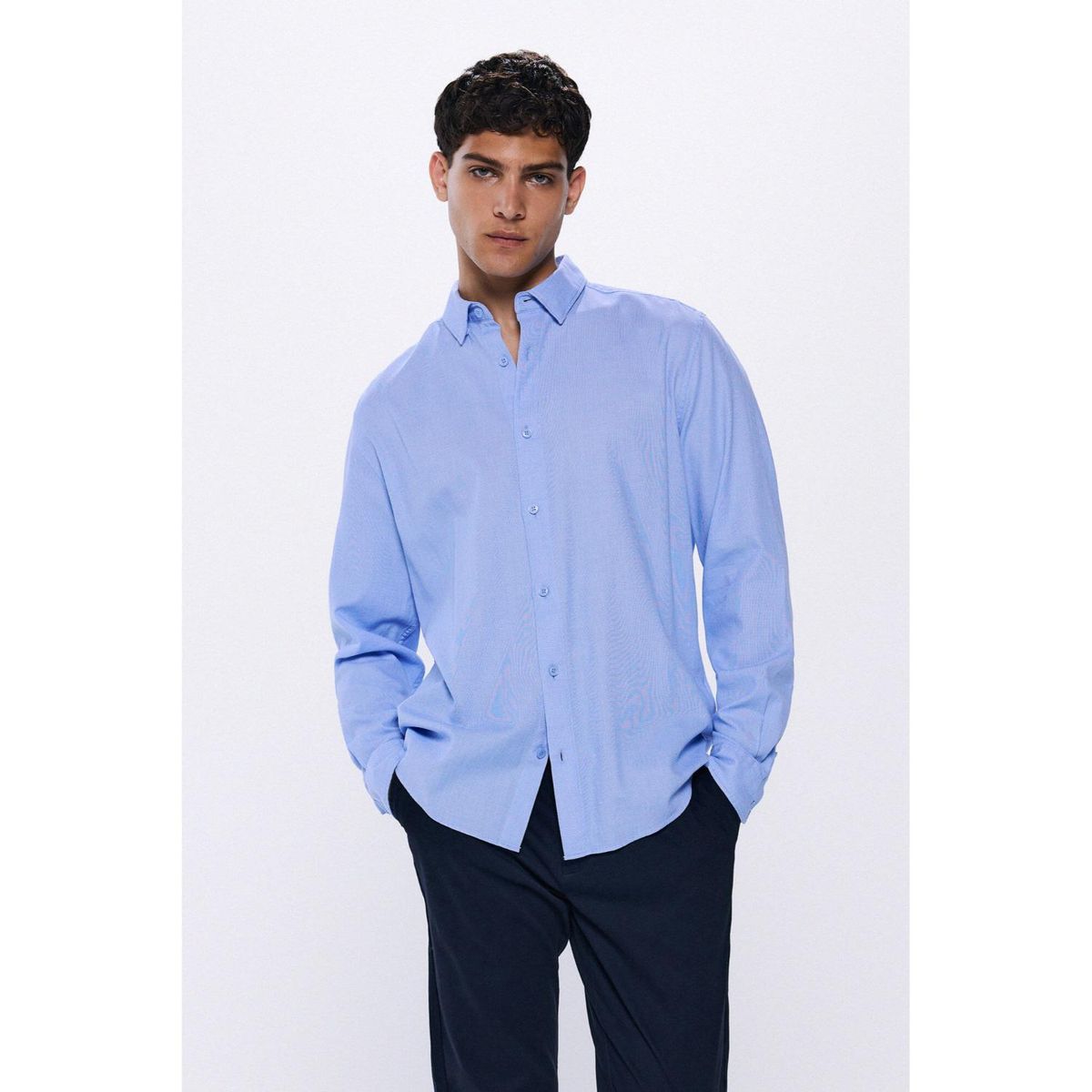 SPRINGFIELD - Camisa Manga Larga 100% Algodón Hombre Springfield