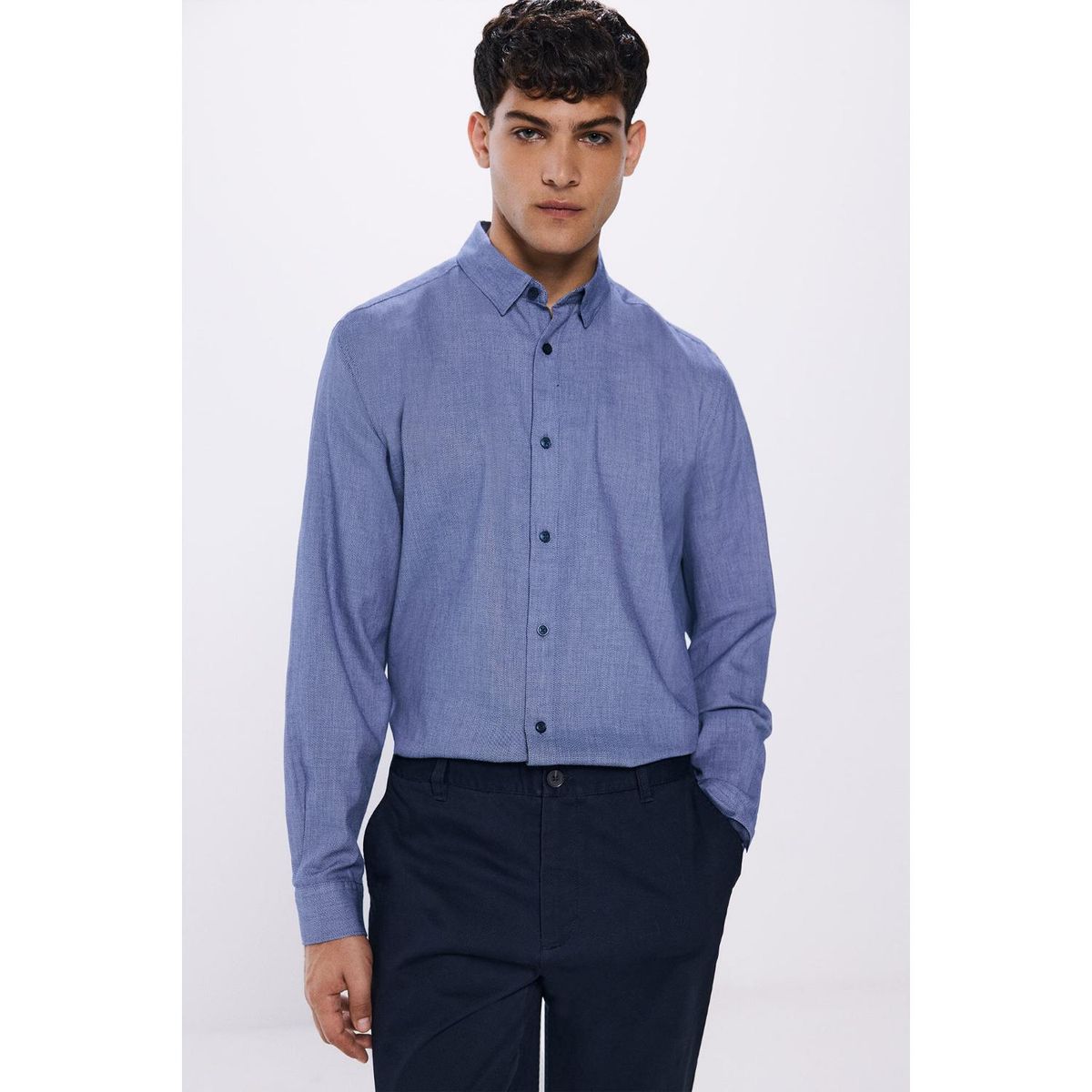 SPRINGFIELD - Camisa Manga Larga 100% Algodón Hombre Springfield