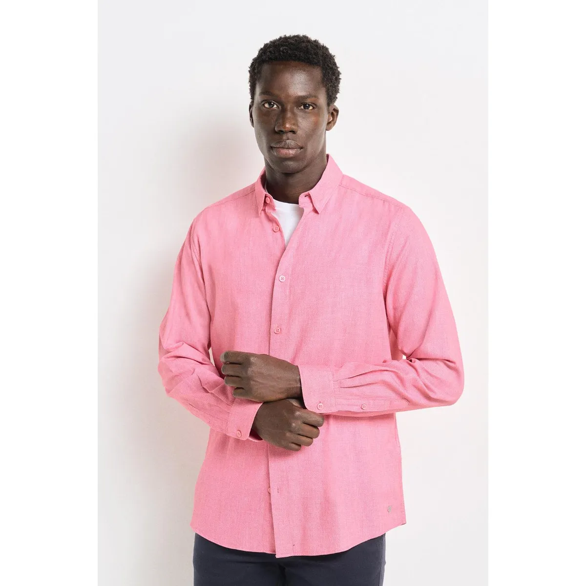 SPRINGFIELD - Camisa Manga Larga 100% Algodón Hombre Springfield