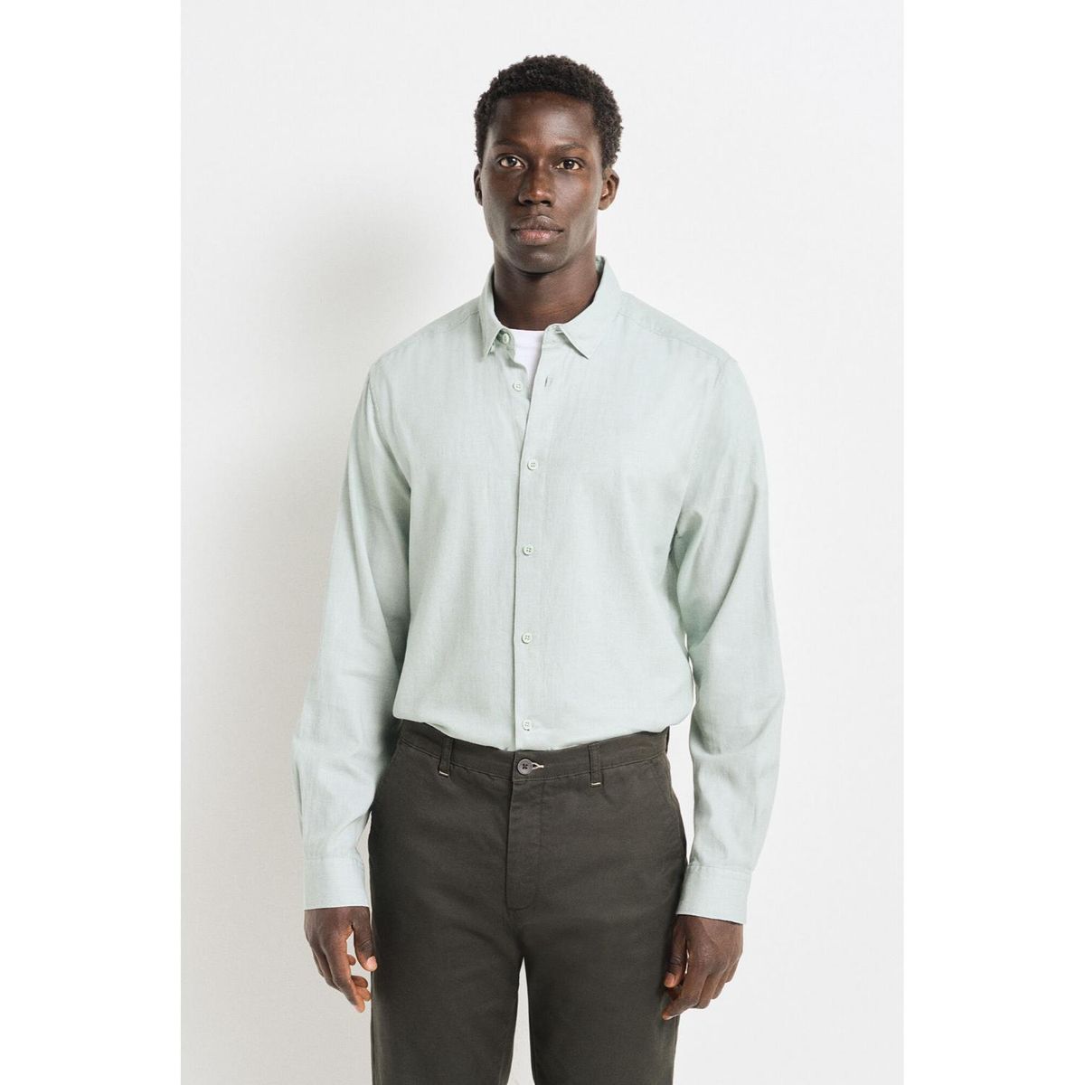 SPRINGFIELD - Camisa Manga Larga 100% Algodón Hombre Springfield