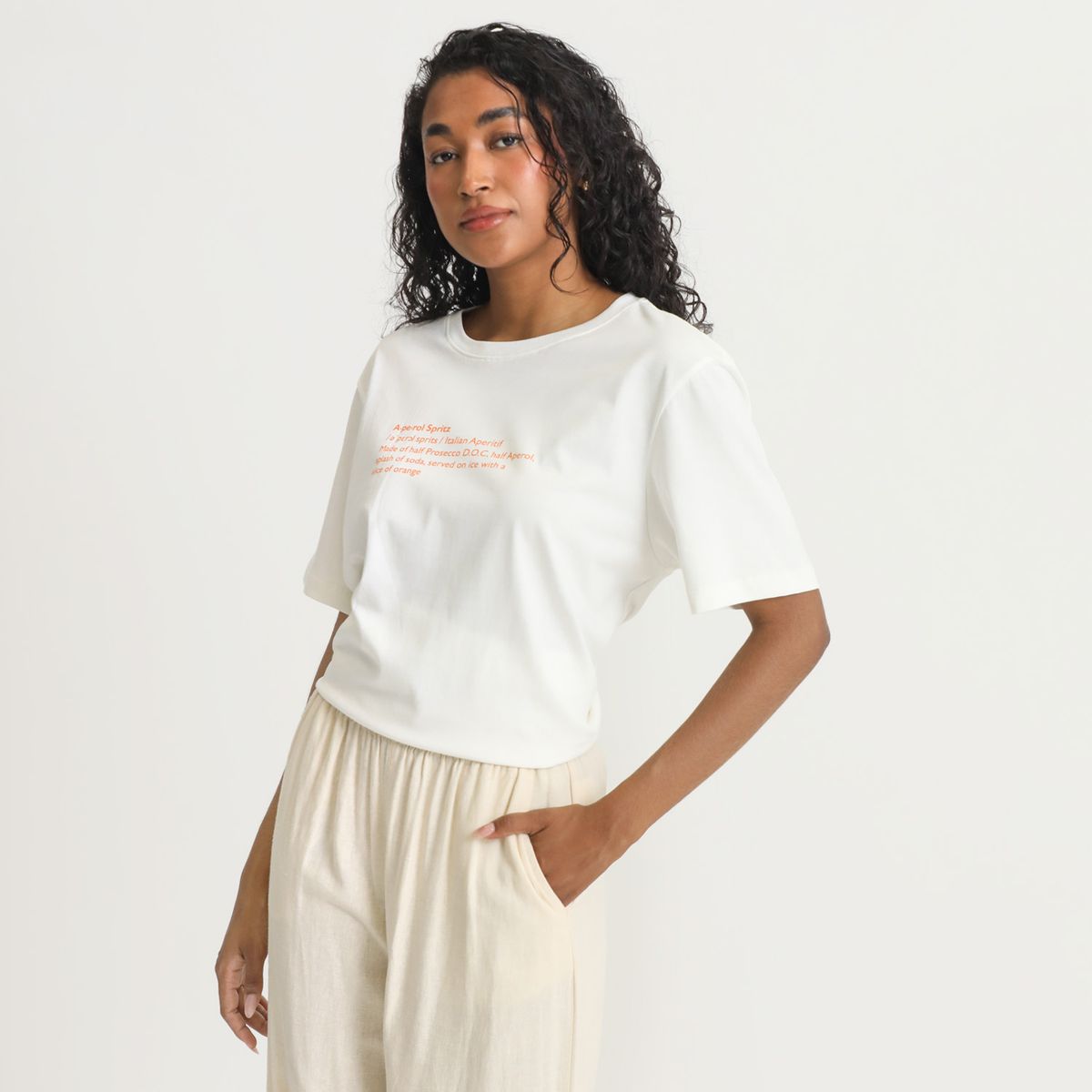 APEROL - Polo Manga Corta Unisex Oversize100% Algodón Aperol