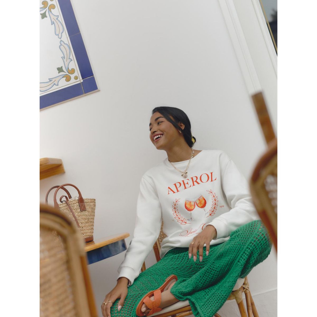 APEROL - Polera 100% Algodón Mujer Aperol