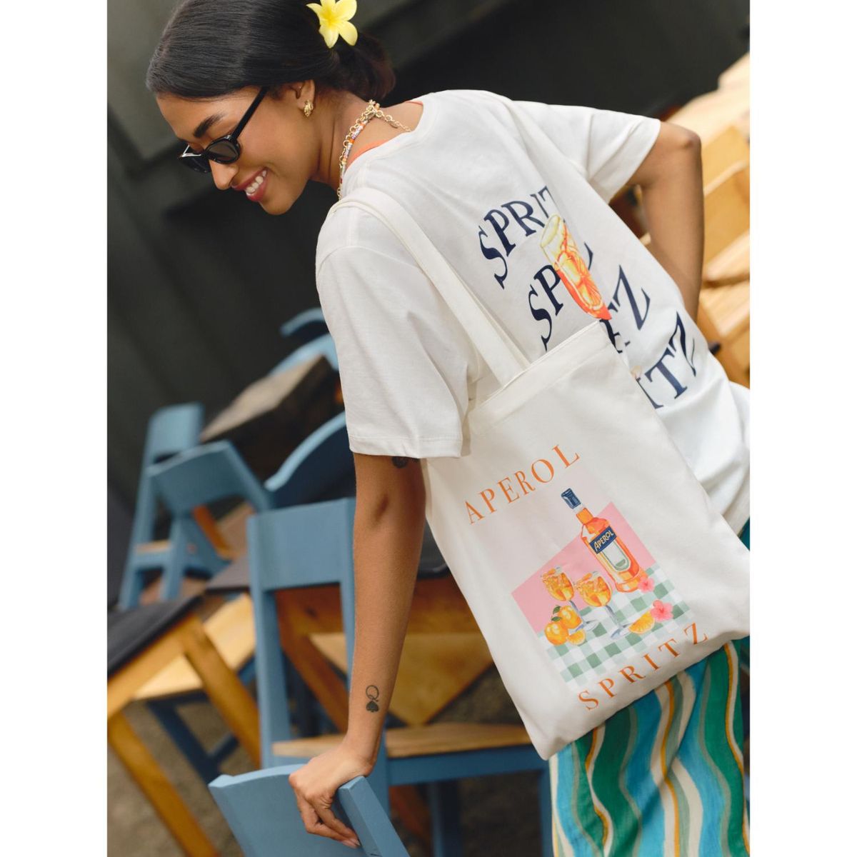 APEROL - Polo Manga Corta Unisex Oversize 100% Algodón Aperol