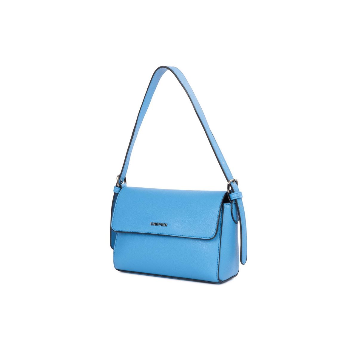 CREPIER - Baguette Flap Octavia  Ch Azul