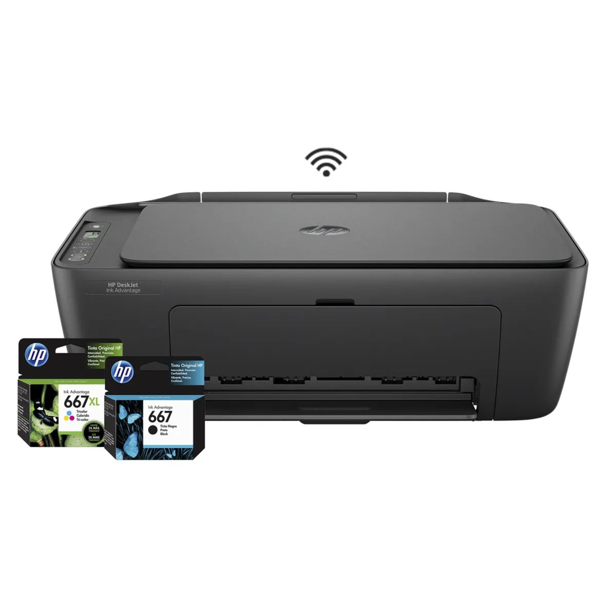 HP - Impresora Multifuncional Deskjet Ink Advantage 2874 color Wifi Escaner Copia