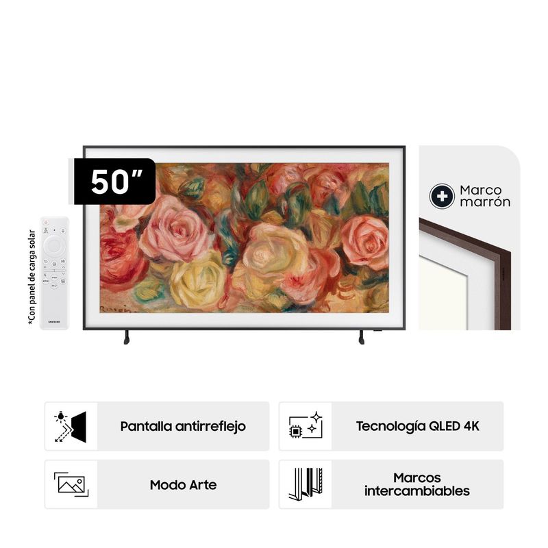 SAMSUNG - Televisor 50" Qled 4k The Frame Ls03d Tizen Os Smart Tv (2024)