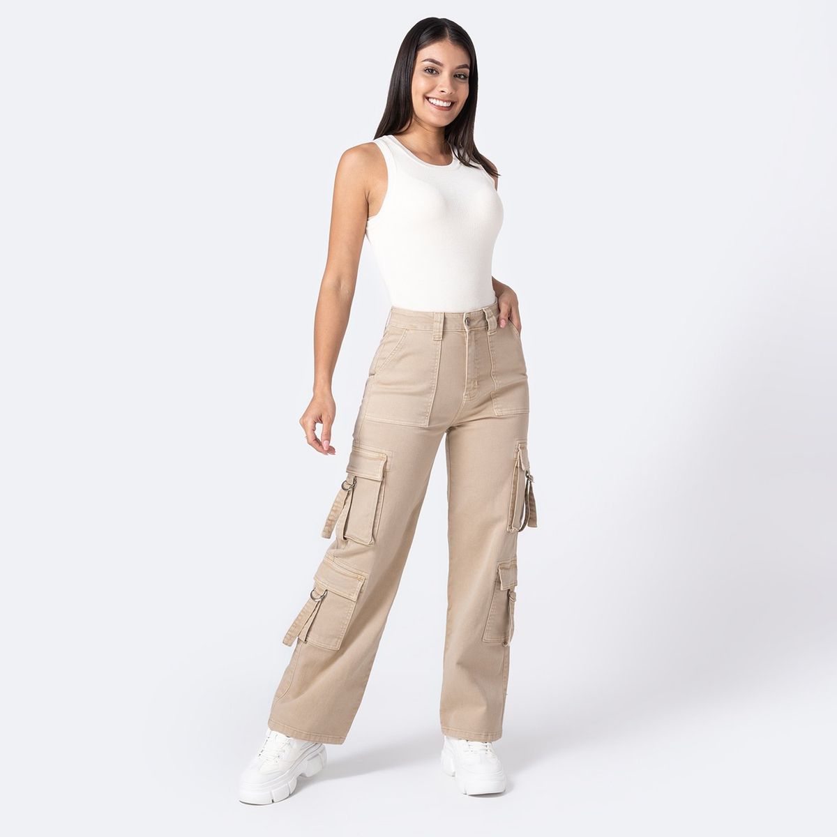 PIONIER - Jean Straight Tiro Alto Mujer Pionier