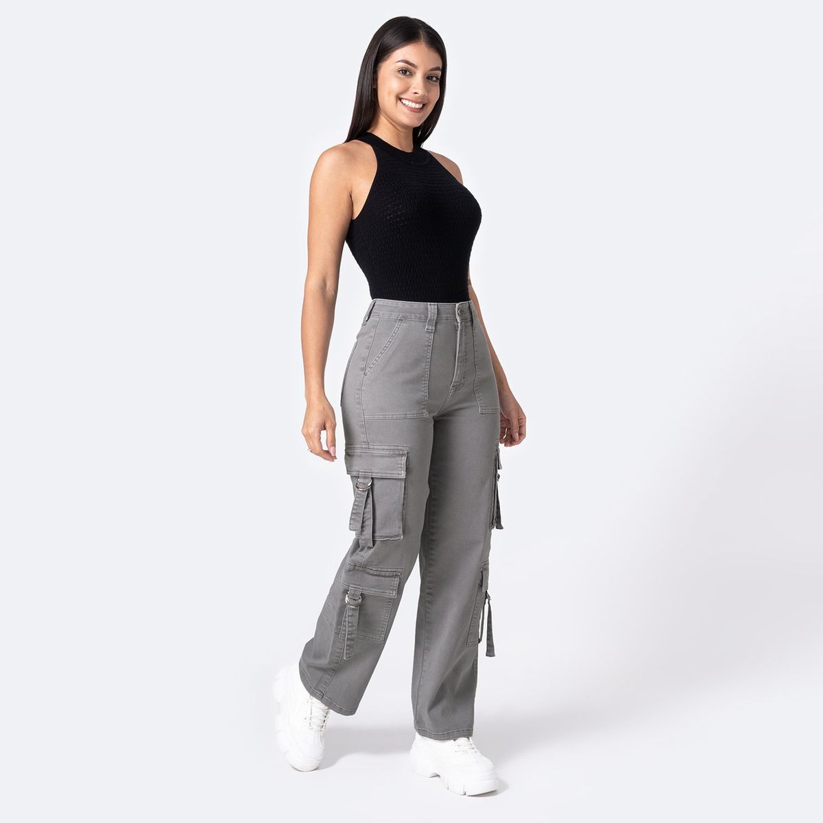 PIONIER - Jean Straight Tiro Alto Mujer Pionier