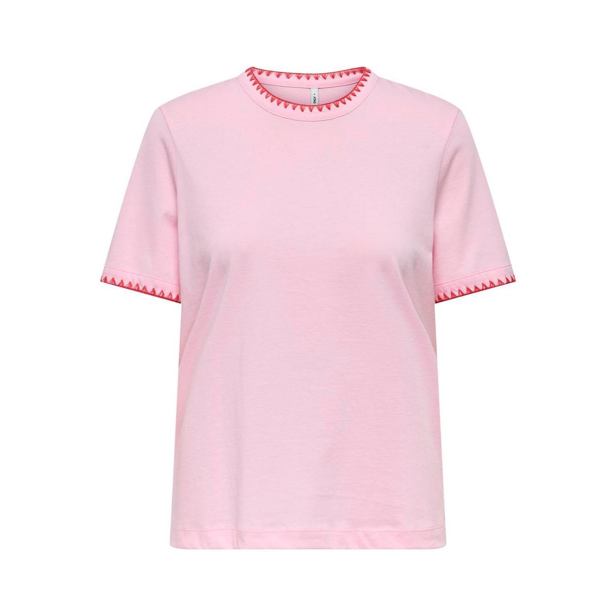 ONLY - Top Manga Corta 100% Algodón Mujer Only