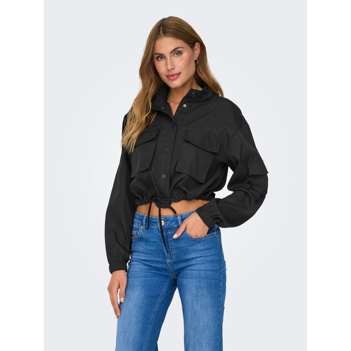 ONLY - Casaca Casual Algodón Mujer Only