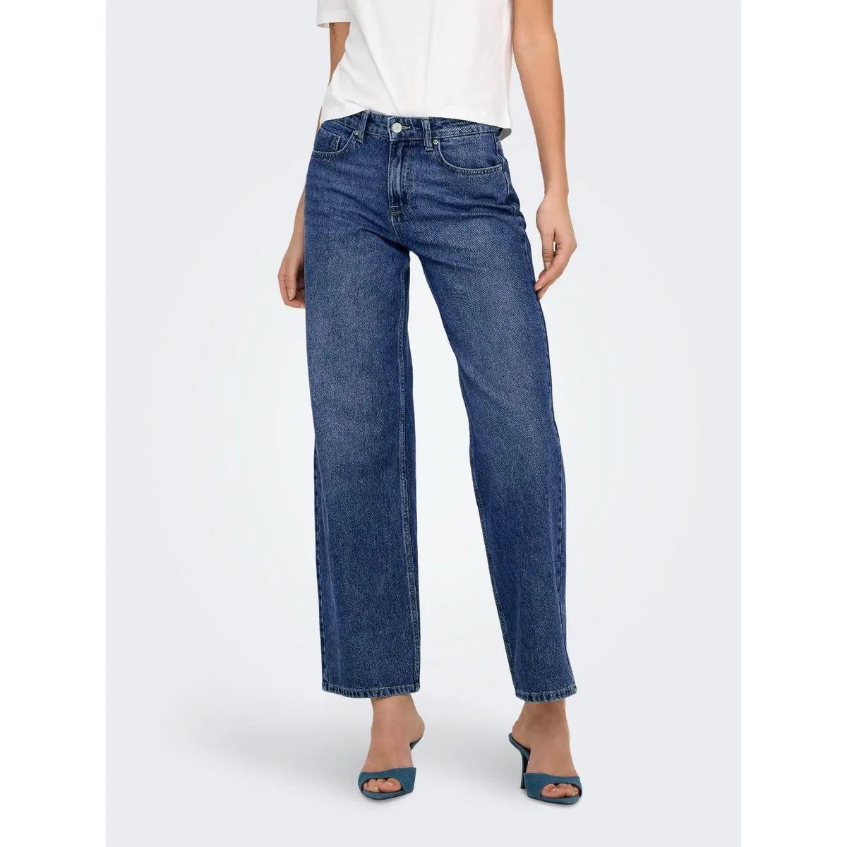 ONLY - Jean Wide 100% Algodón Mujer Only