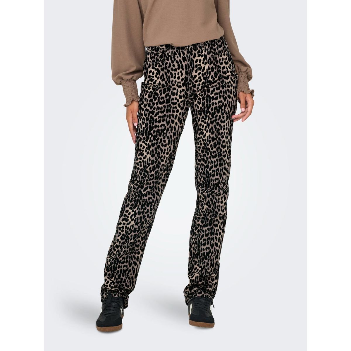 ONLY - Pantalón Straight Algodón Mujer Only