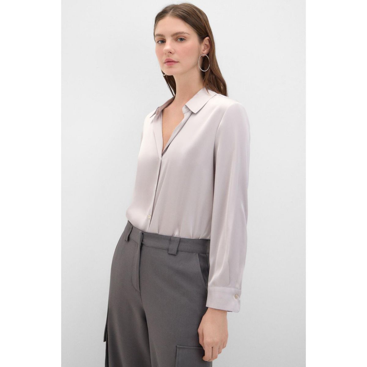 CORTEFIEL - Blusa Manga Larga Casual Mujer Cortefiel