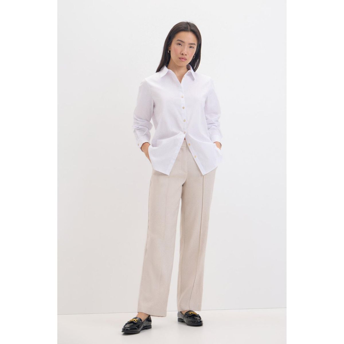 CORTEFIEL - Blusa Manga Larga Casual Mujer Cortefiel